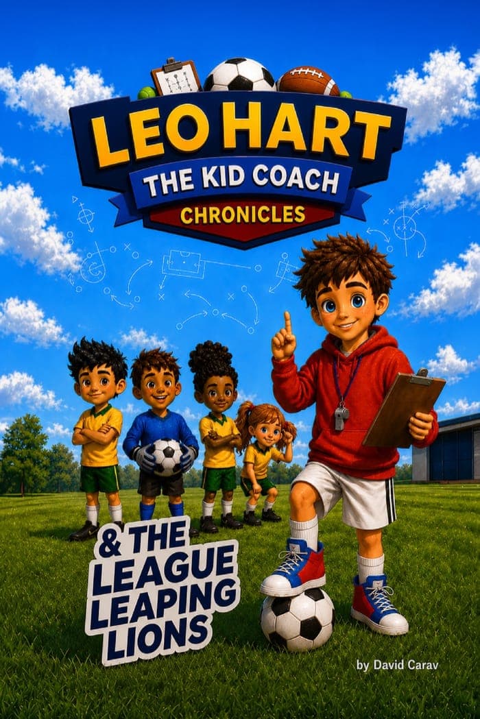 Book 1: Leo Hart & The League Leaping Lions — front cover